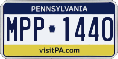 PA license plate MPP1440