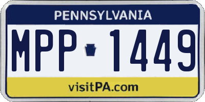 PA license plate MPP1449