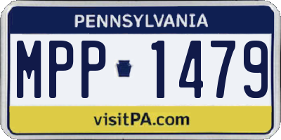 PA license plate MPP1479