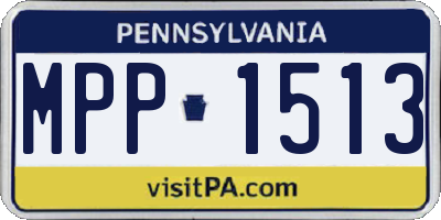 PA license plate MPP1513