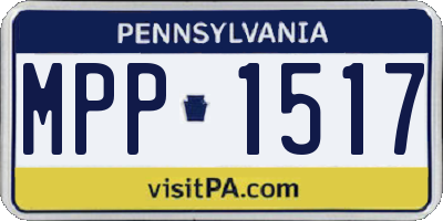 PA license plate MPP1517