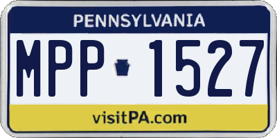 PA license plate MPP1527