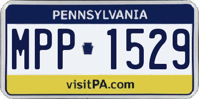 PA license plate MPP1529