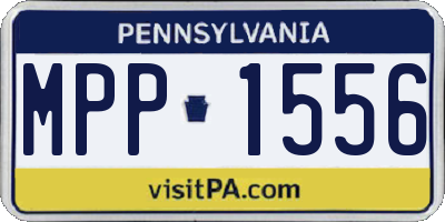 PA license plate MPP1556