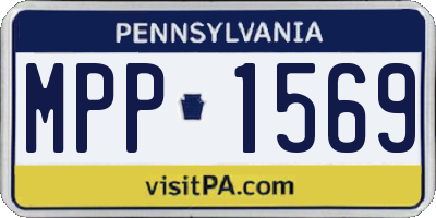 PA license plate MPP1569
