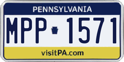 PA license plate MPP1571