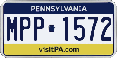 PA license plate MPP1572
