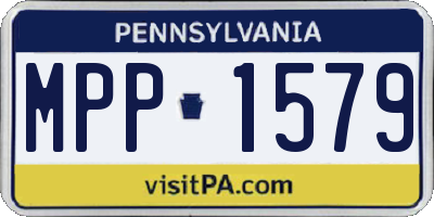 PA license plate MPP1579