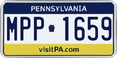 PA license plate MPP1659