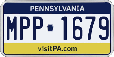 PA license plate MPP1679