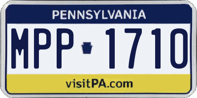 PA license plate MPP1710