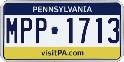 PA license plate MPP1713