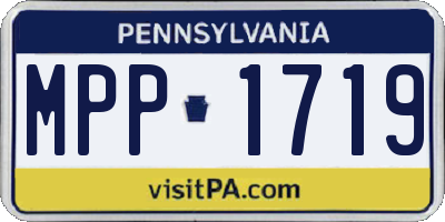 PA license plate MPP1719