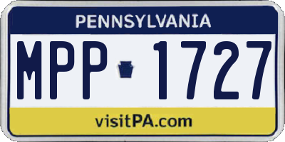 PA license plate MPP1727