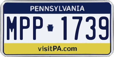 PA license plate MPP1739