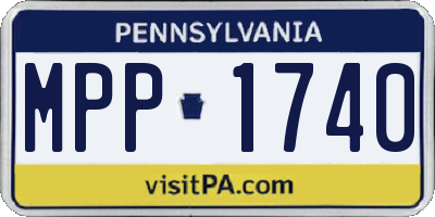 PA license plate MPP1740