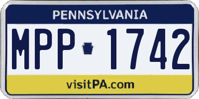 PA license plate MPP1742