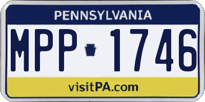 PA license plate MPP1746