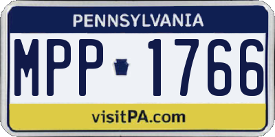 PA license plate MPP1766