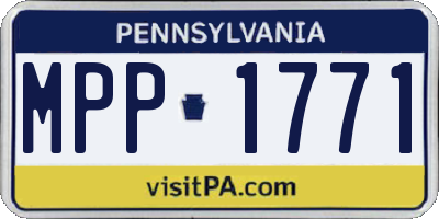PA license plate MPP1771