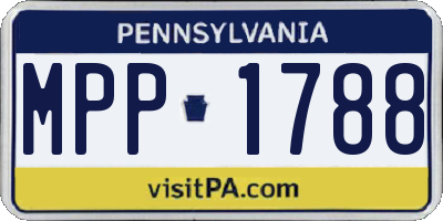 PA license plate MPP1788