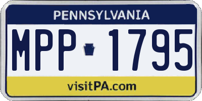 PA license plate MPP1795