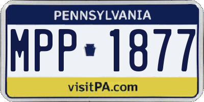 PA license plate MPP1877