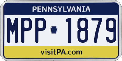 PA license plate MPP1879