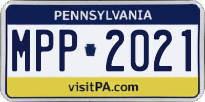 PA license plate MPP2021