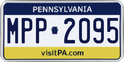 PA license plate MPP2095