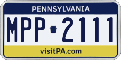 PA license plate MPP2111