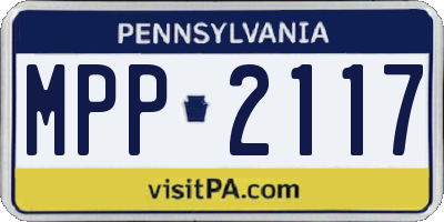 PA license plate MPP2117