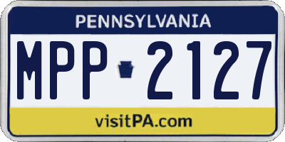 PA license plate MPP2127