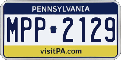 PA license plate MPP2129