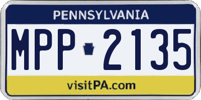 PA license plate MPP2135