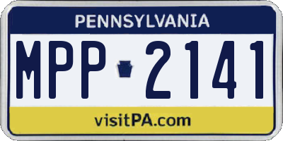 PA license plate MPP2141