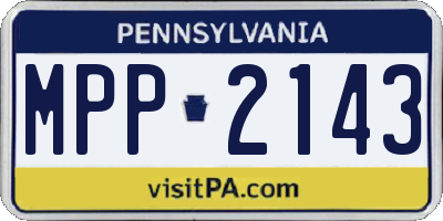 PA license plate MPP2143