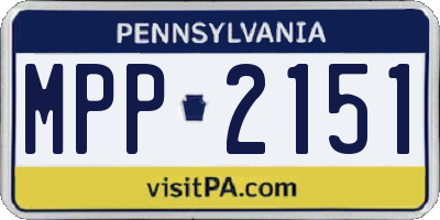 PA license plate MPP2151