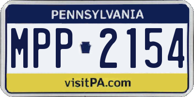 PA license plate MPP2154