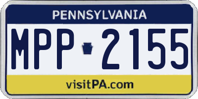 PA license plate MPP2155