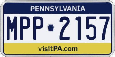 PA license plate MPP2157