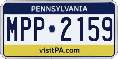 PA license plate MPP2159
