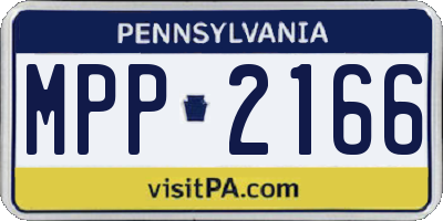 PA license plate MPP2166
