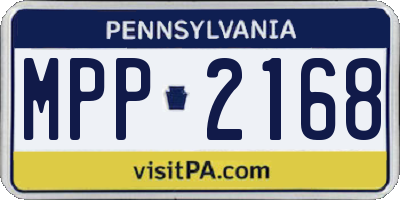 PA license plate MPP2168
