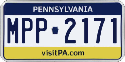 PA license plate MPP2171