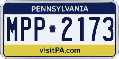 PA license plate MPP2173