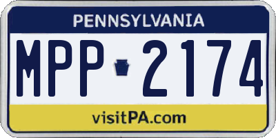 PA license plate MPP2174