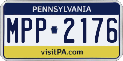 PA license plate MPP2176
