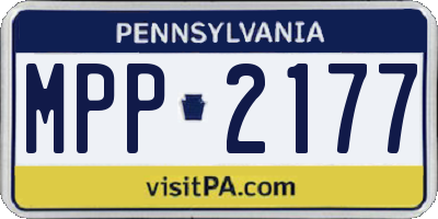 PA license plate MPP2177