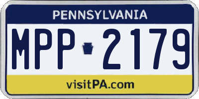 PA license plate MPP2179